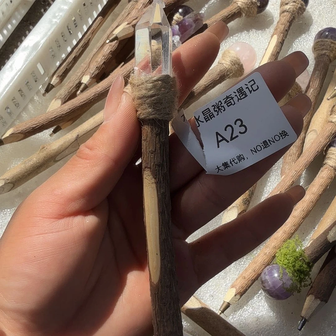 水晶手链22K金镶嵌白水