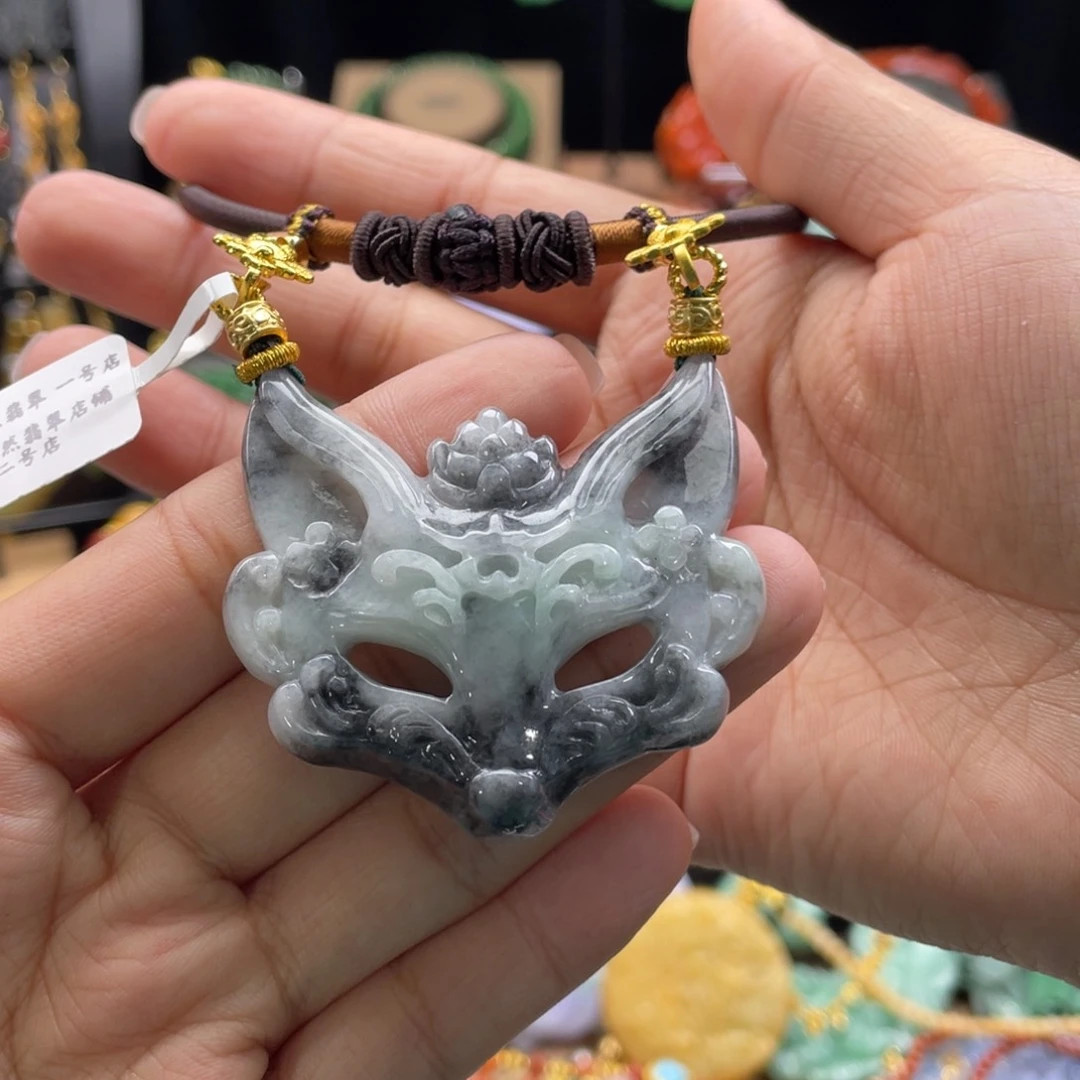 翡翠颈饰未镶嵌代编织