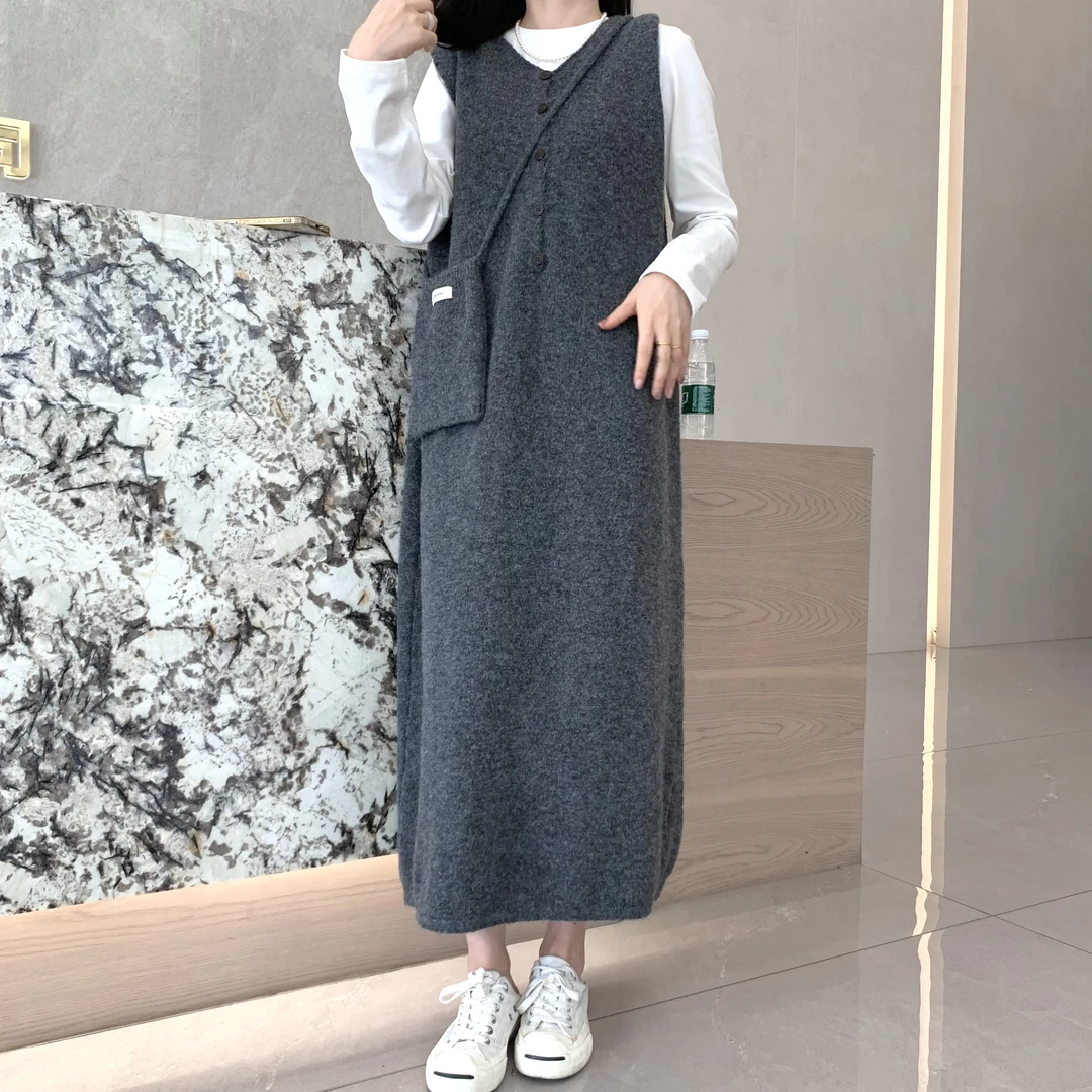 小香风新款毛呢背心裙套装女早秋显瘦高级感miu系穿搭连衣裙TZ004