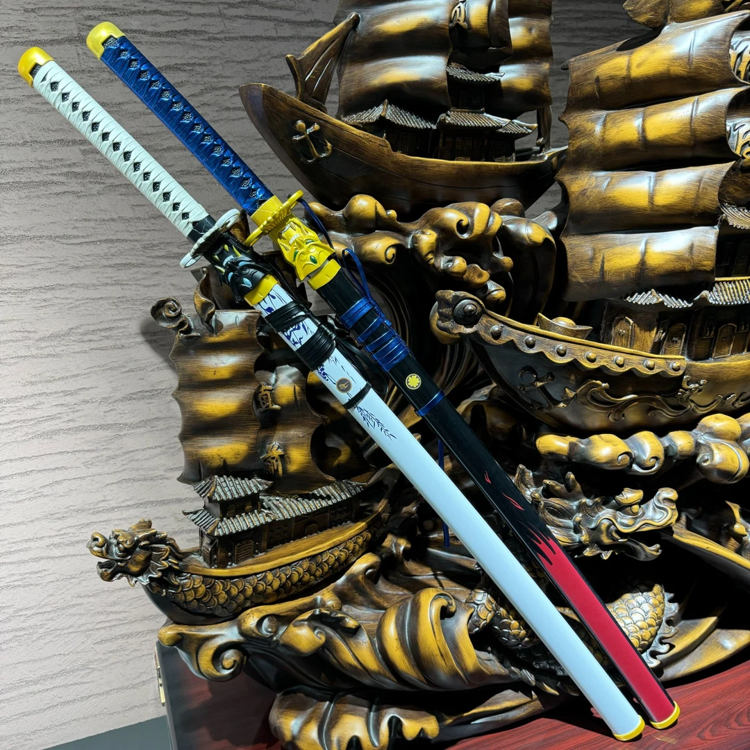 瓦罗兰特游戏周边 一比一鬼丸国纲带鞘木制模型玩具摆件107cm