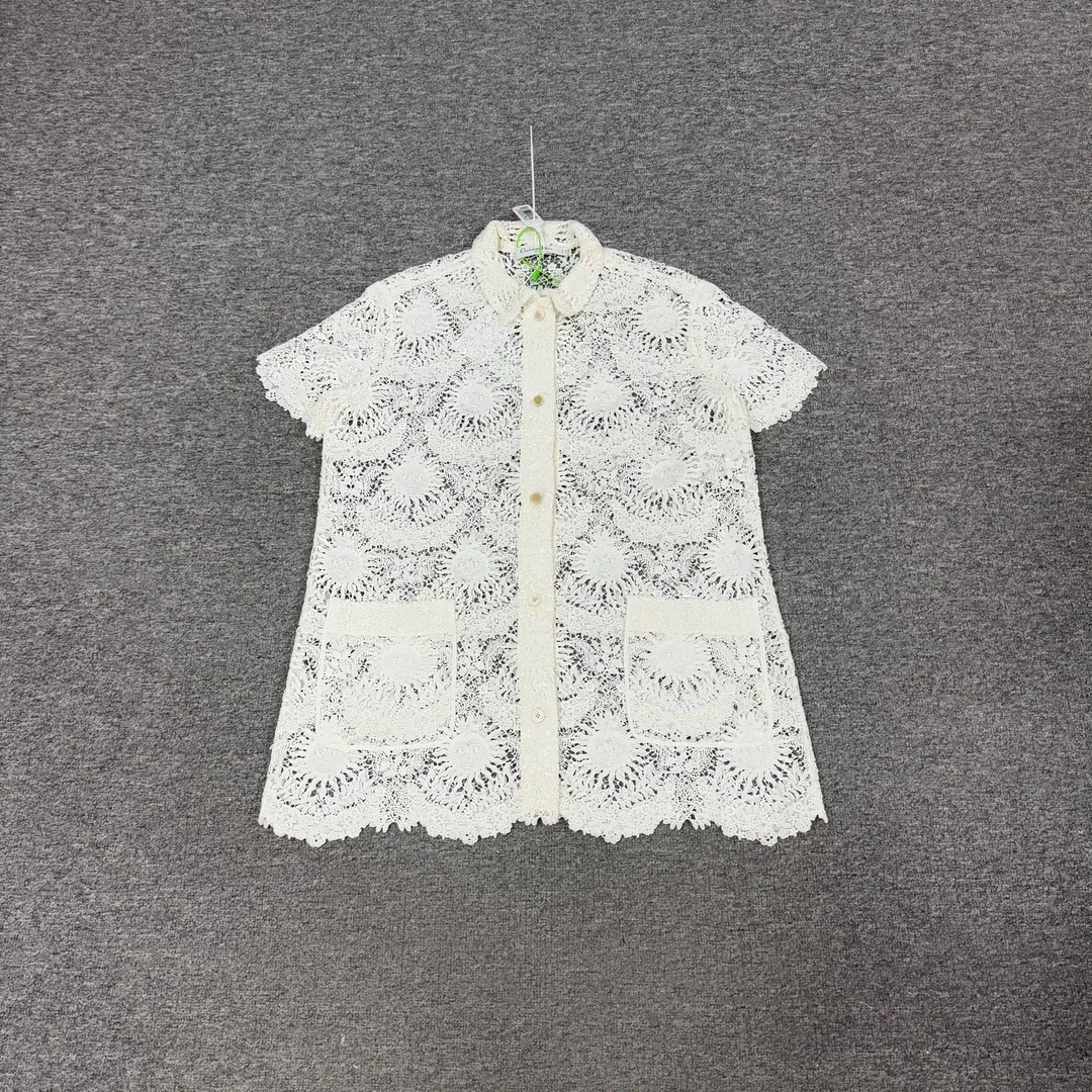 99新 AMIPARIS Dior 蕾丝绣花衬衫42码