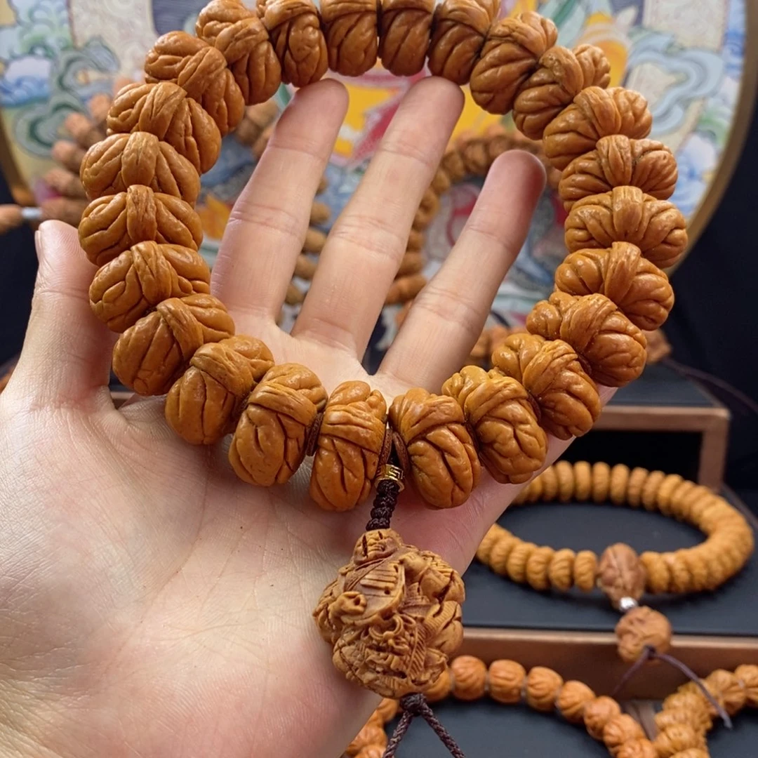 桃核手串龙纹桃核矮霸