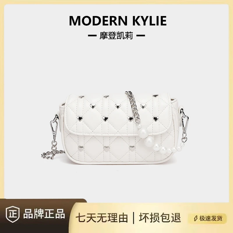 新款时尚白色爱心单肩斜跨包H162