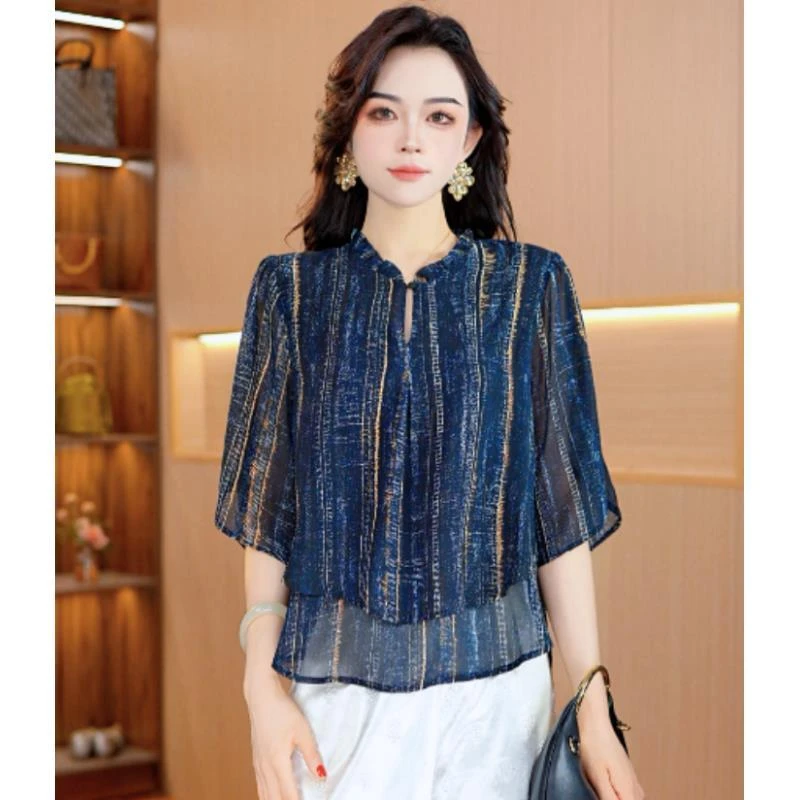 0073-3新款时尚气质小衫