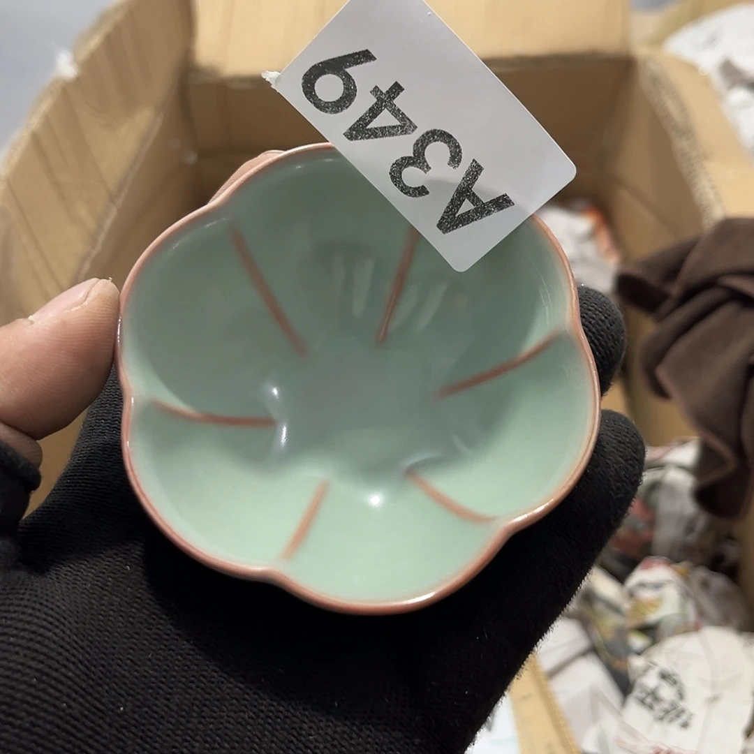 蛋***妈瓷片茶摆件工艺品摆件666