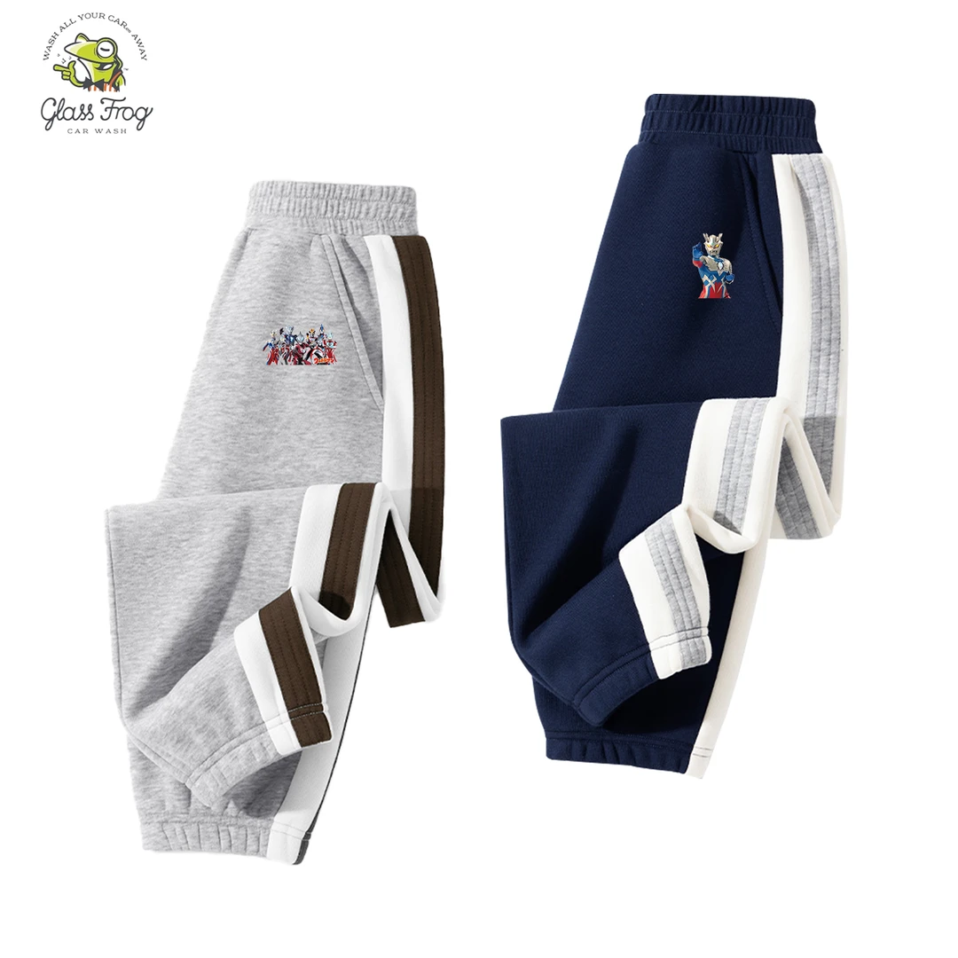 奥特曼男童裤子春秋季休闲裤中大童2025新款男孩束脚裤长裤童装