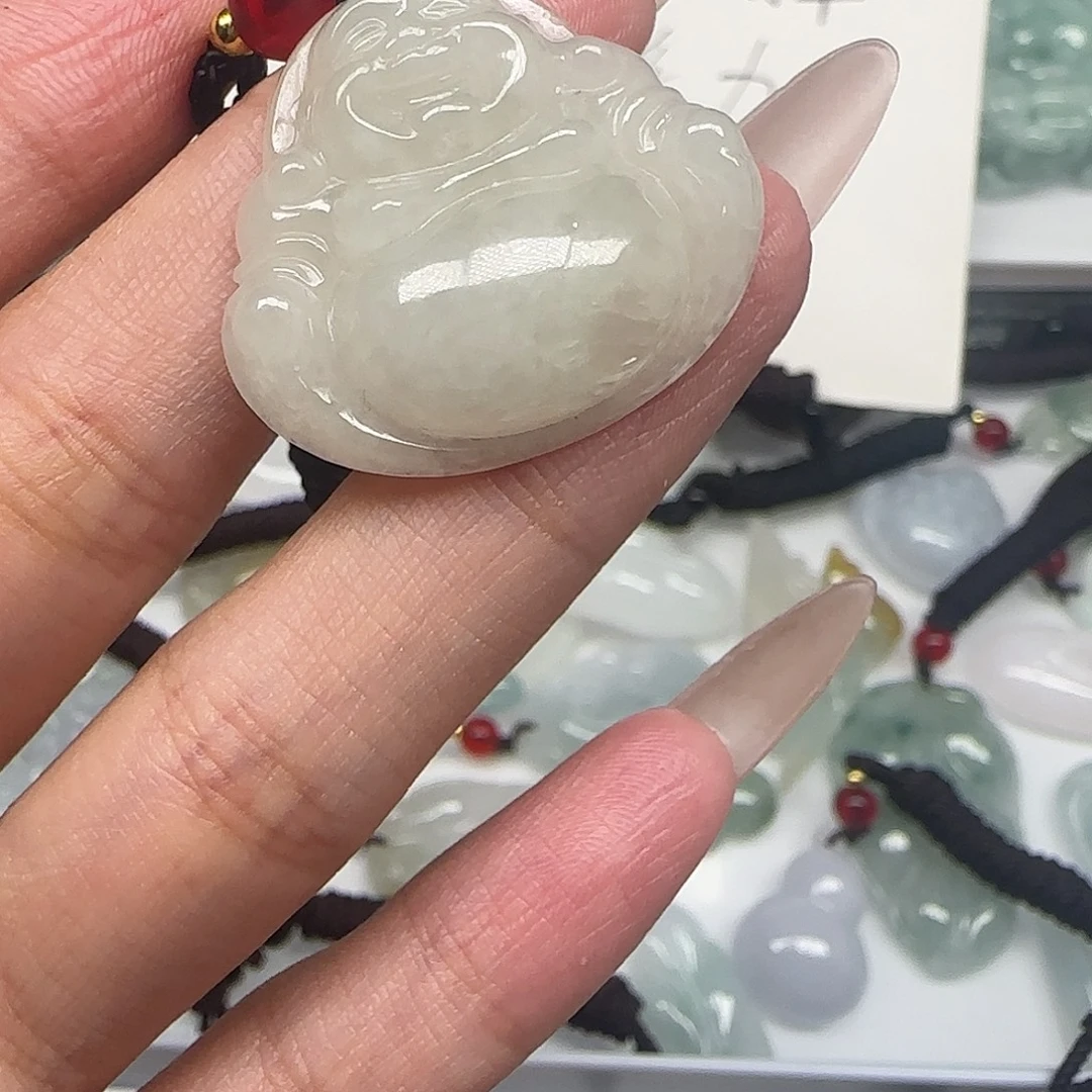 翡翠未镶嵌颈饰88