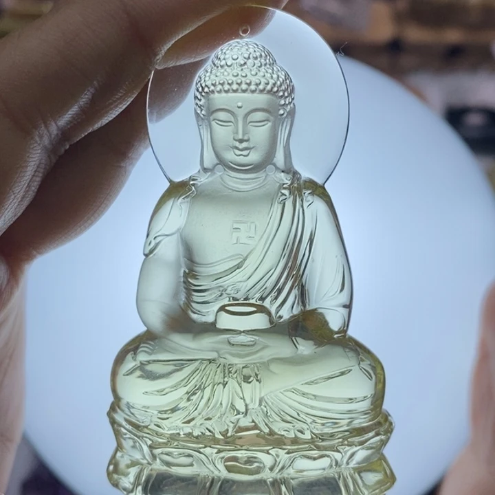 水晶颈饰未镶嵌万**遂定制