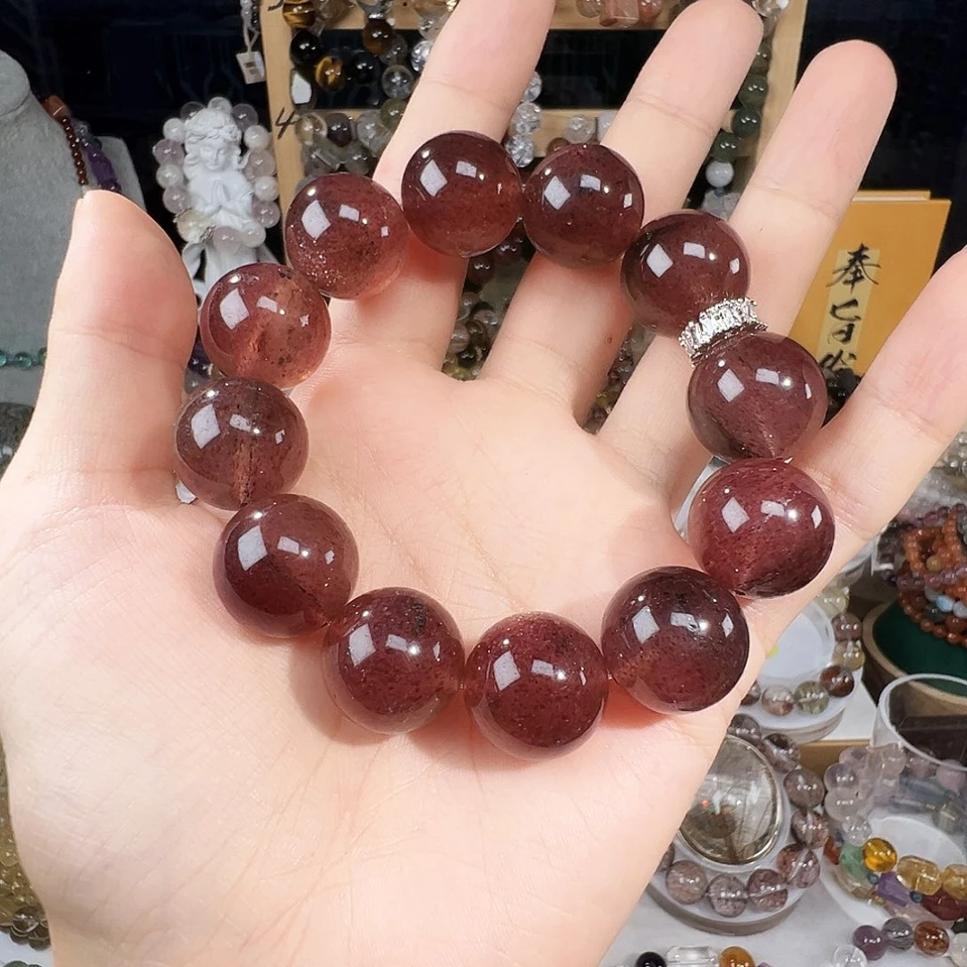 非金属无车厘子草莓晶  17.7mm  大漏特价