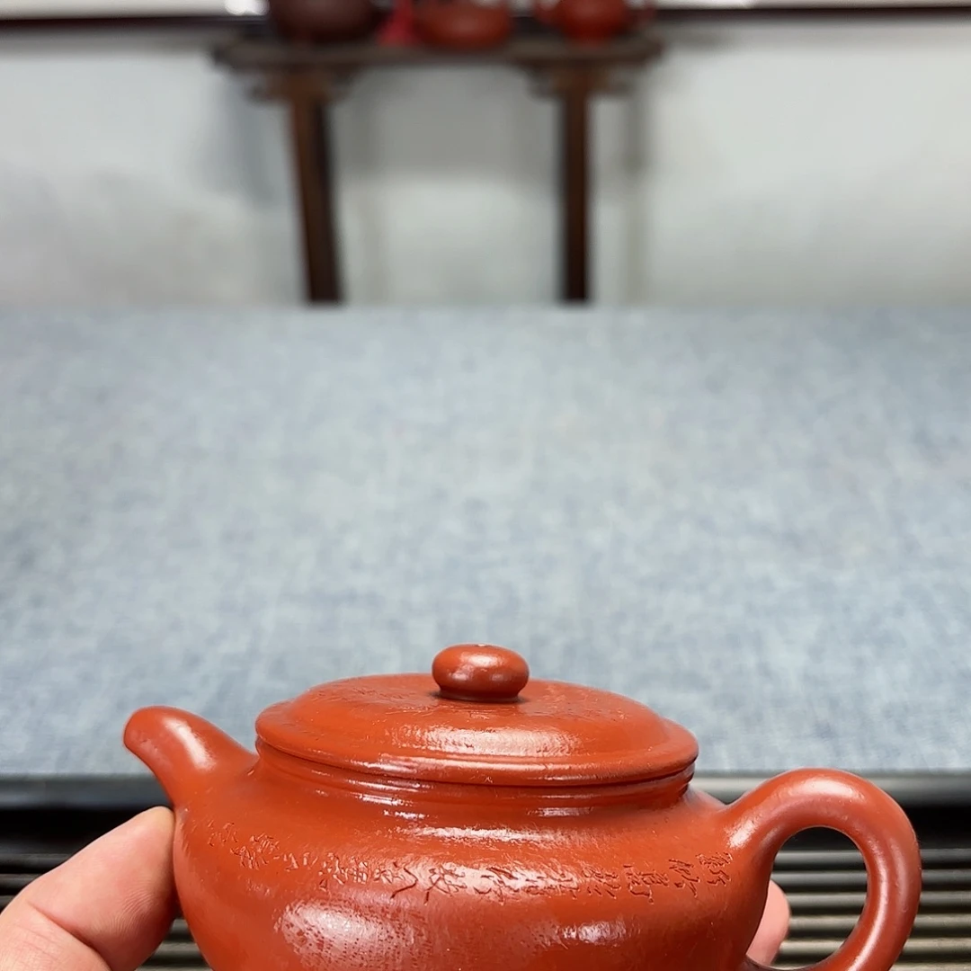 紫砂茶壶全手工扁复