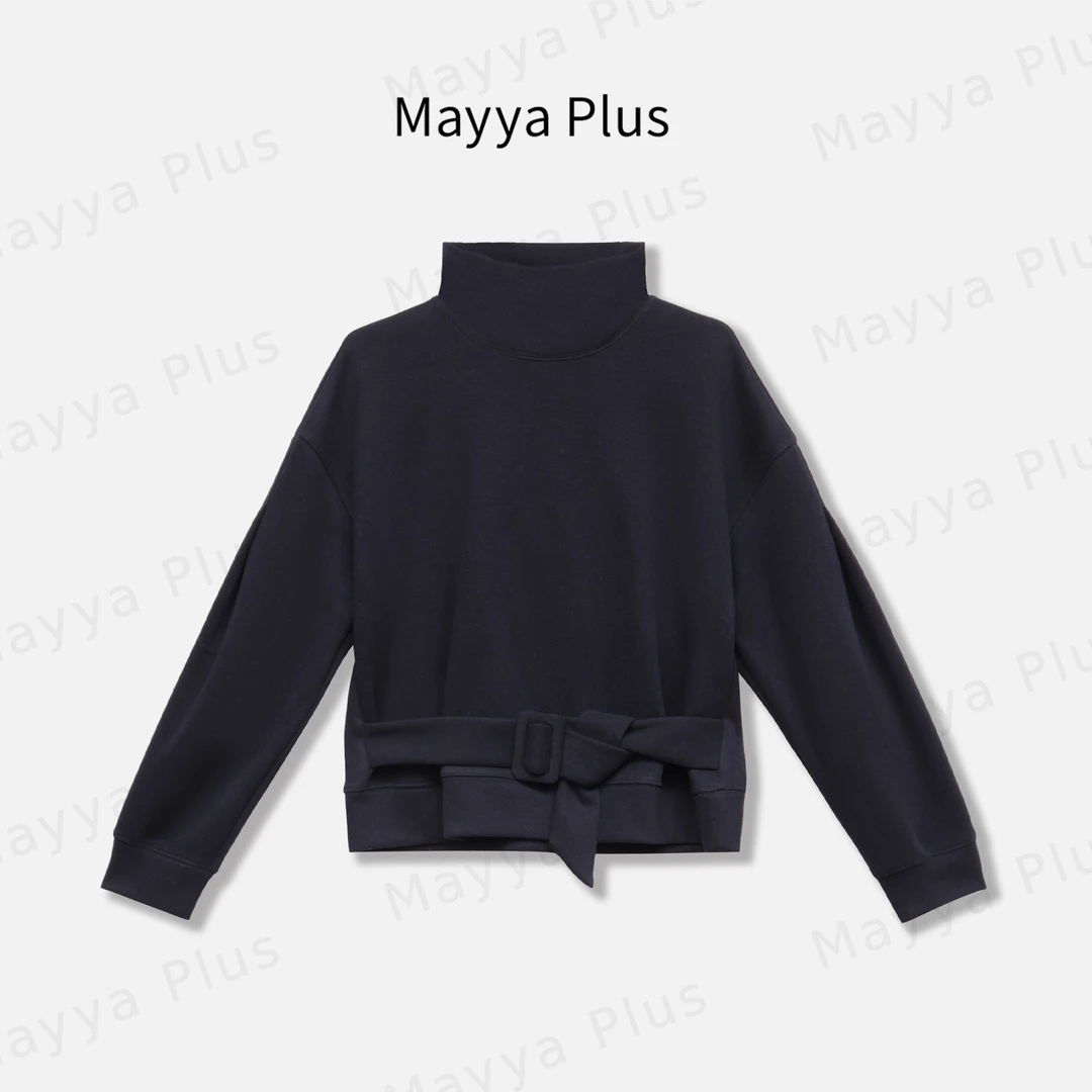 【山海】Mayya Plus麦芽定制气质显瘦流光风针织上衣32537392