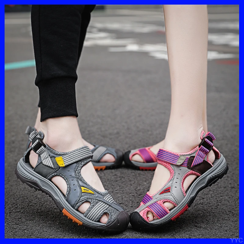 时尚女士凉鞋透气男士户外运动休闲鞋防滑耐磨涉水鞋子休闲凉拖鞋