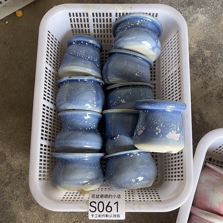 紫砂花盆061微瑕品口径4到5左右