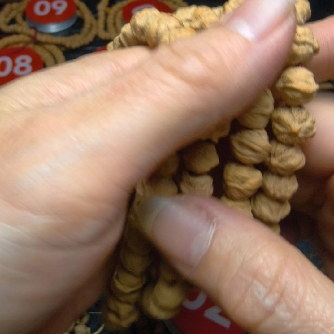 砍***烧柏香籽/百香籽手串原桩横打白芽口