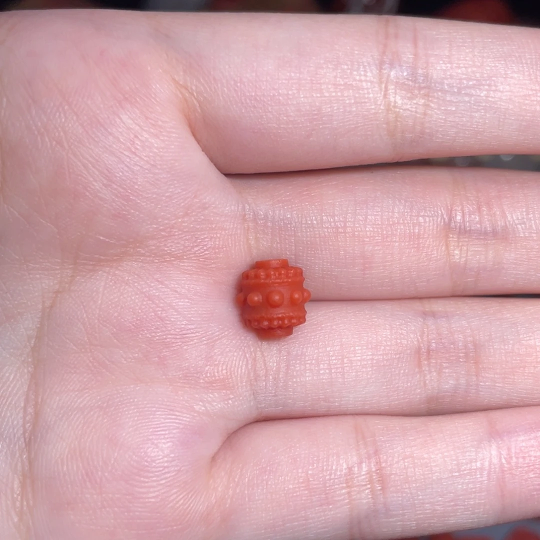 南红玛瑙转经筒9mm未镶嵌