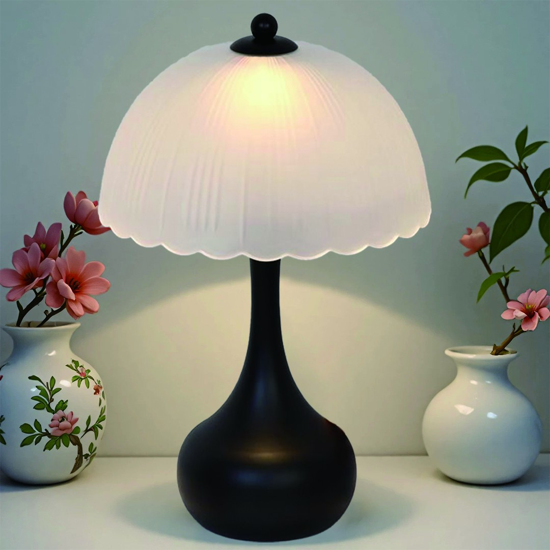 【宇圣】北欧日式美式轻奢复古家用调光灯创意简约遥控护眼百褶台灯