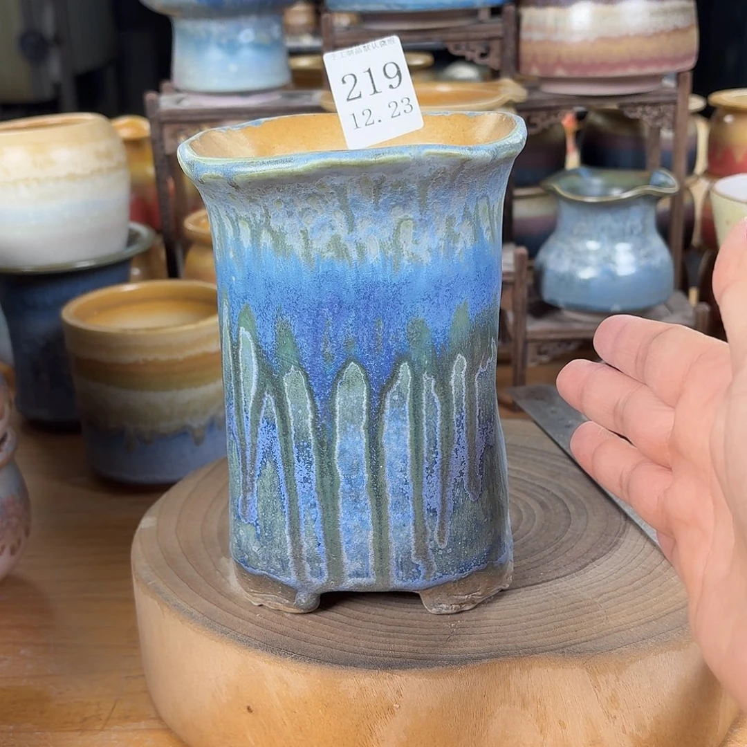 瓷片景德镇陶瓷手工制作口10.5高15