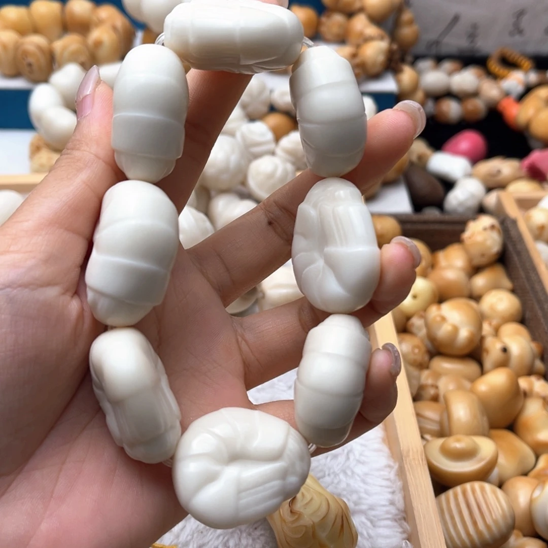 菩提根/象牙果把件基围虾卡34+