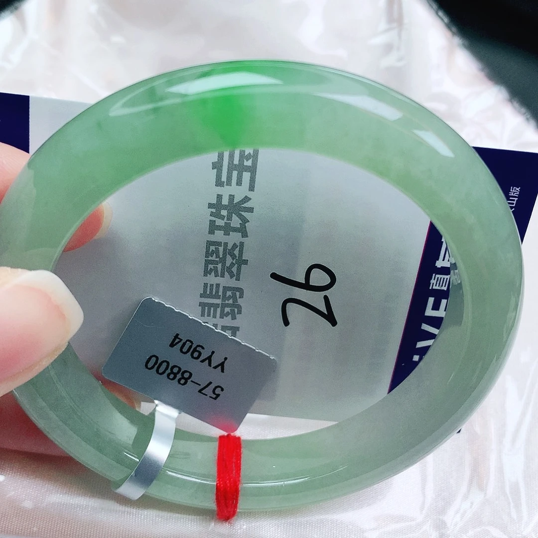 翡翠未镶嵌手镯缅甸天然A货翡翠手镯