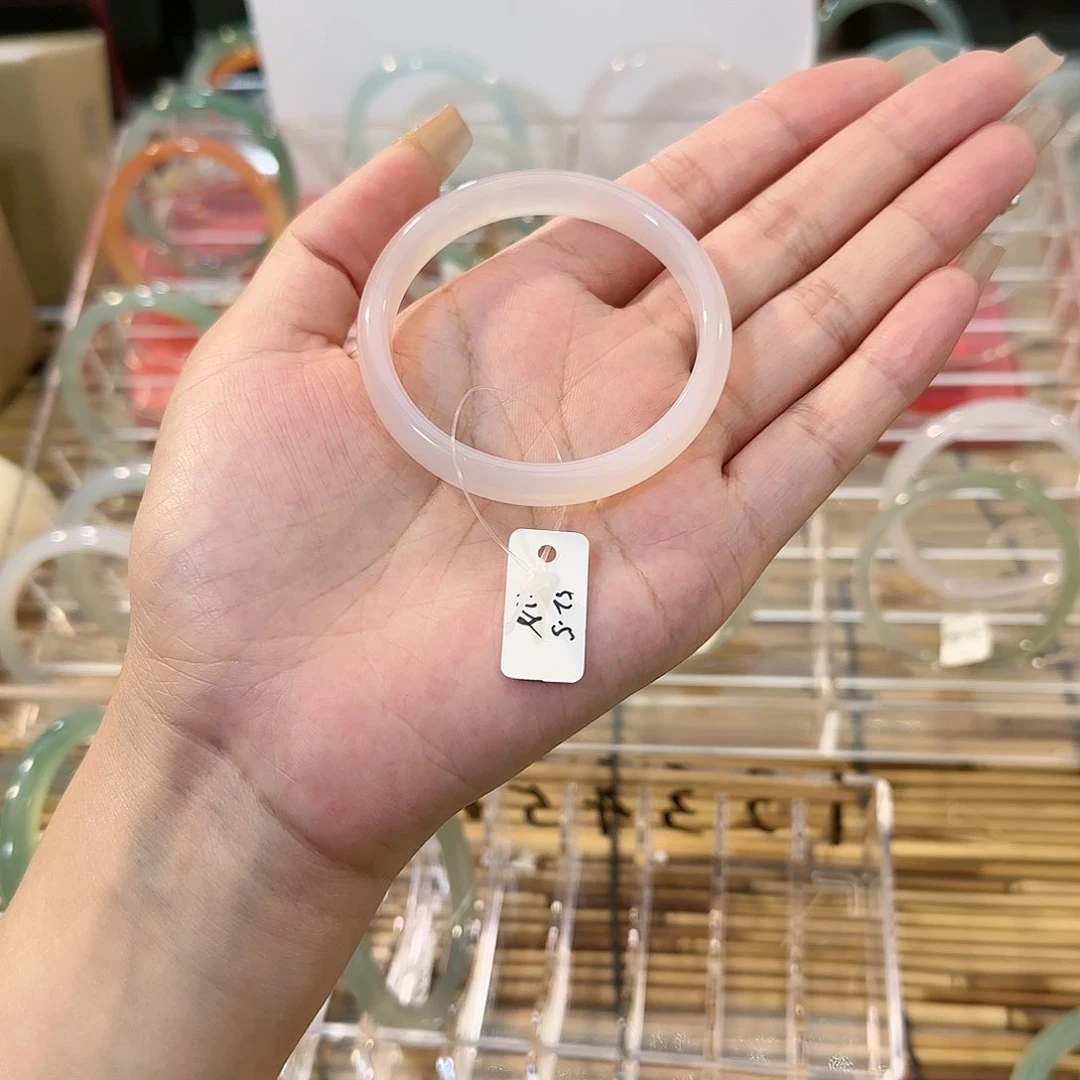 玛瑙/玉髓手镯未镶嵌圈口52.5确认收货