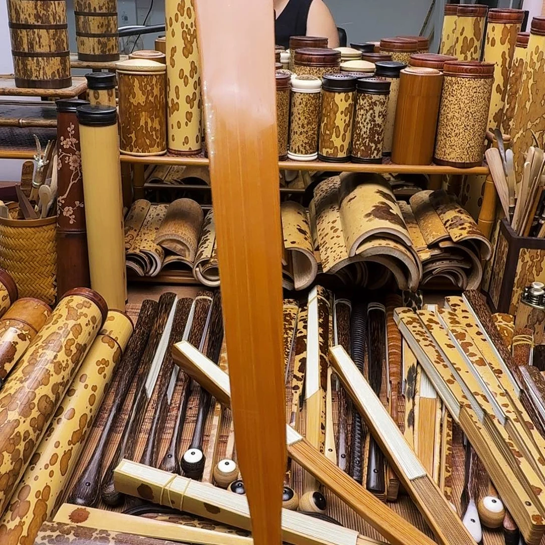 云*老玉竹折扇大哥拍下