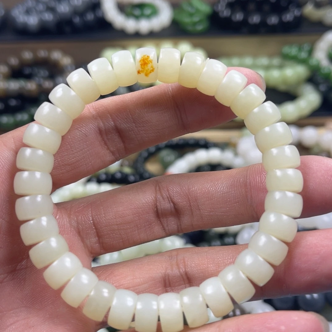 和田玉手串未镶嵌