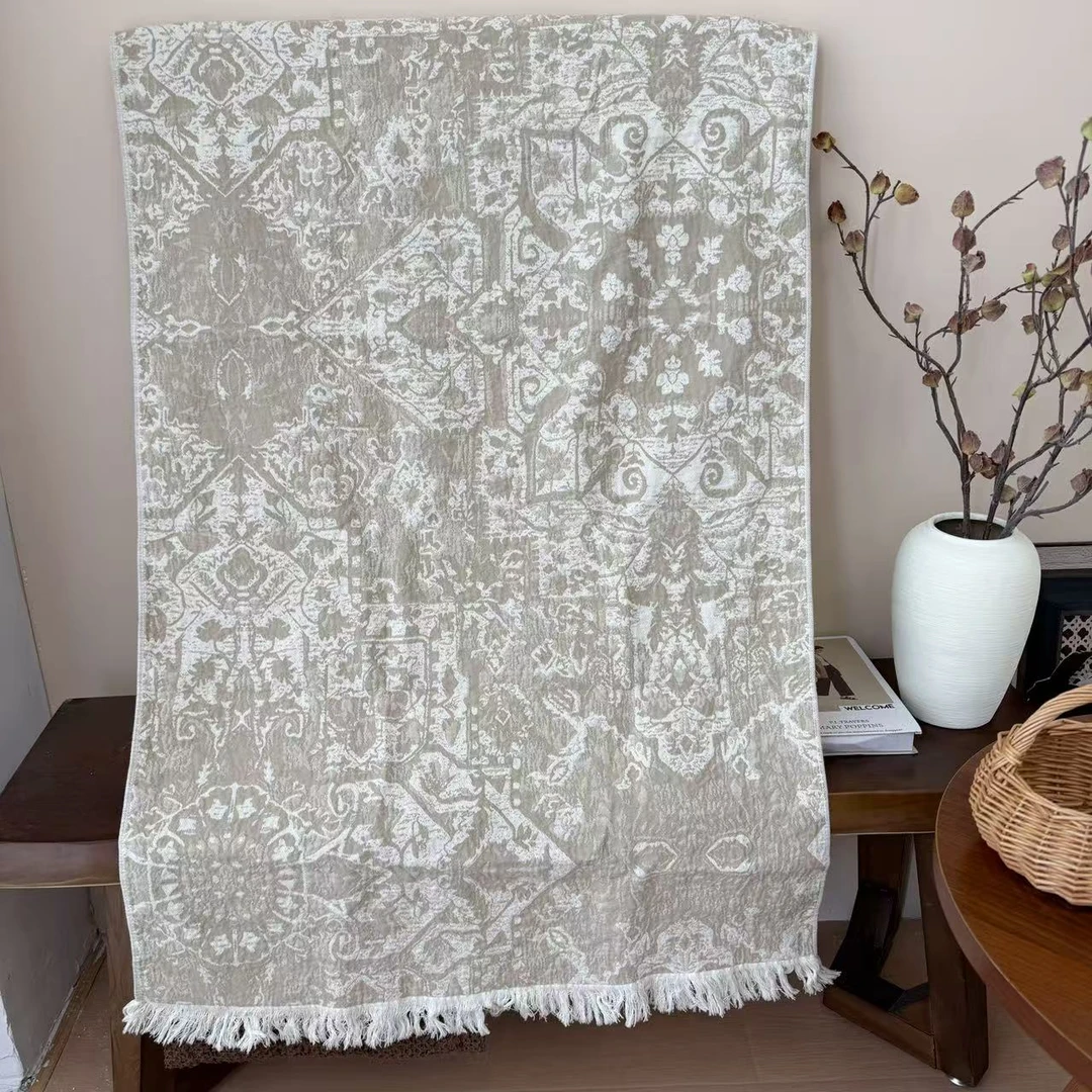 【浴巾-凯撒】75*150cm吸水透气速干多层纯棉纱布浴巾