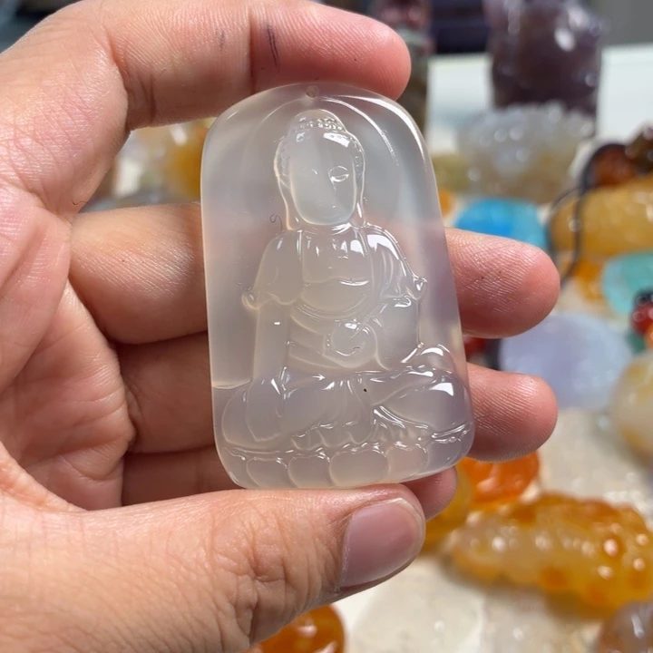 玛瑙/玉髓未镶嵌吊坠(不含链)