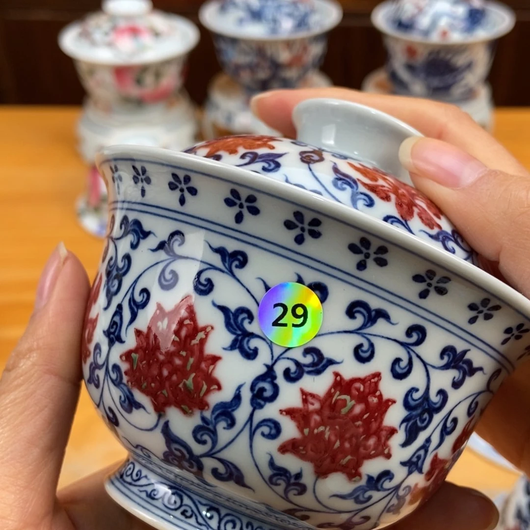 手绘现代茶具非古董