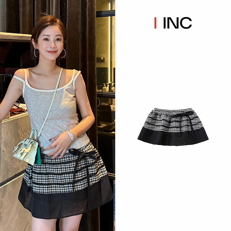 MARCHEN SS25 午夜飞行格纹短裙 Carriere Skirt