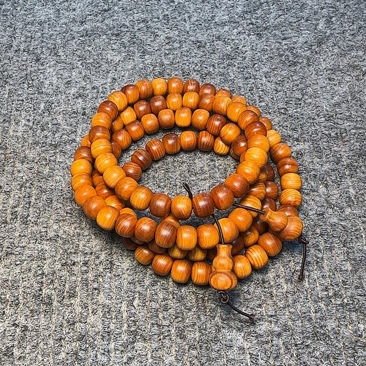 柏木（崖柏）全陈化老料把件串0.8