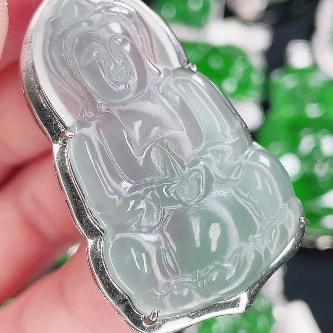 翡翠未镶嵌颈饰122