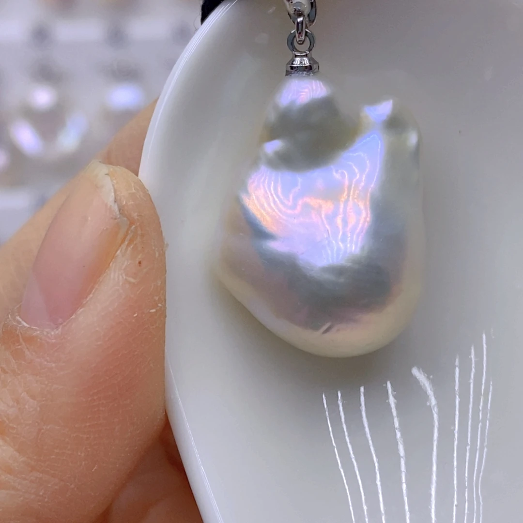 淡水珍珠颈饰14K金镶嵌