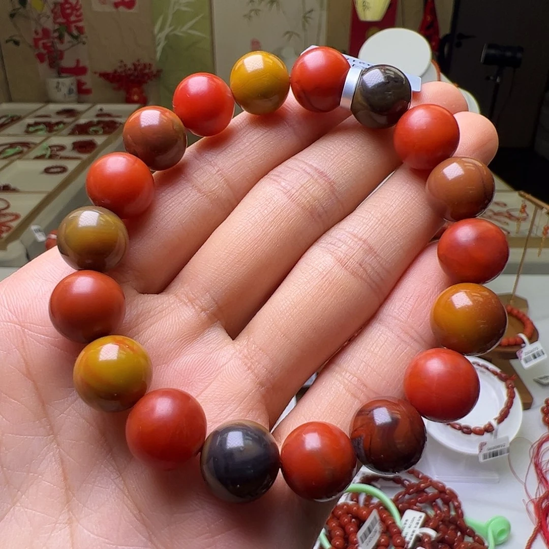 南红玛瑙未镶嵌11mm+包浆