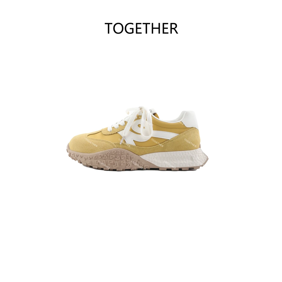 【TOGETHER】隐形增高5cm休闲鞋通勤女25年夏季时尚百搭德训鞋#4351