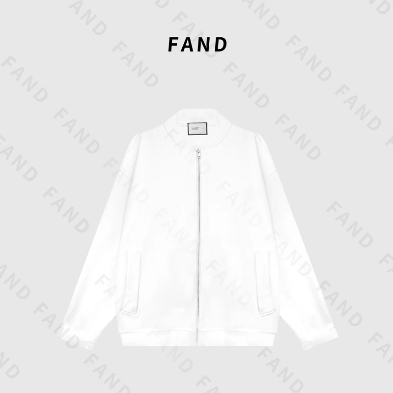 FAND团团【NP】2025新品春秋季纯色百搭上衣外套长袖拉链棒球服