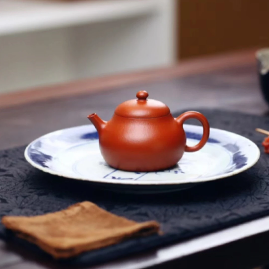 玉堂蔡君全手工紫砂壶宜兴朱泥泡茶