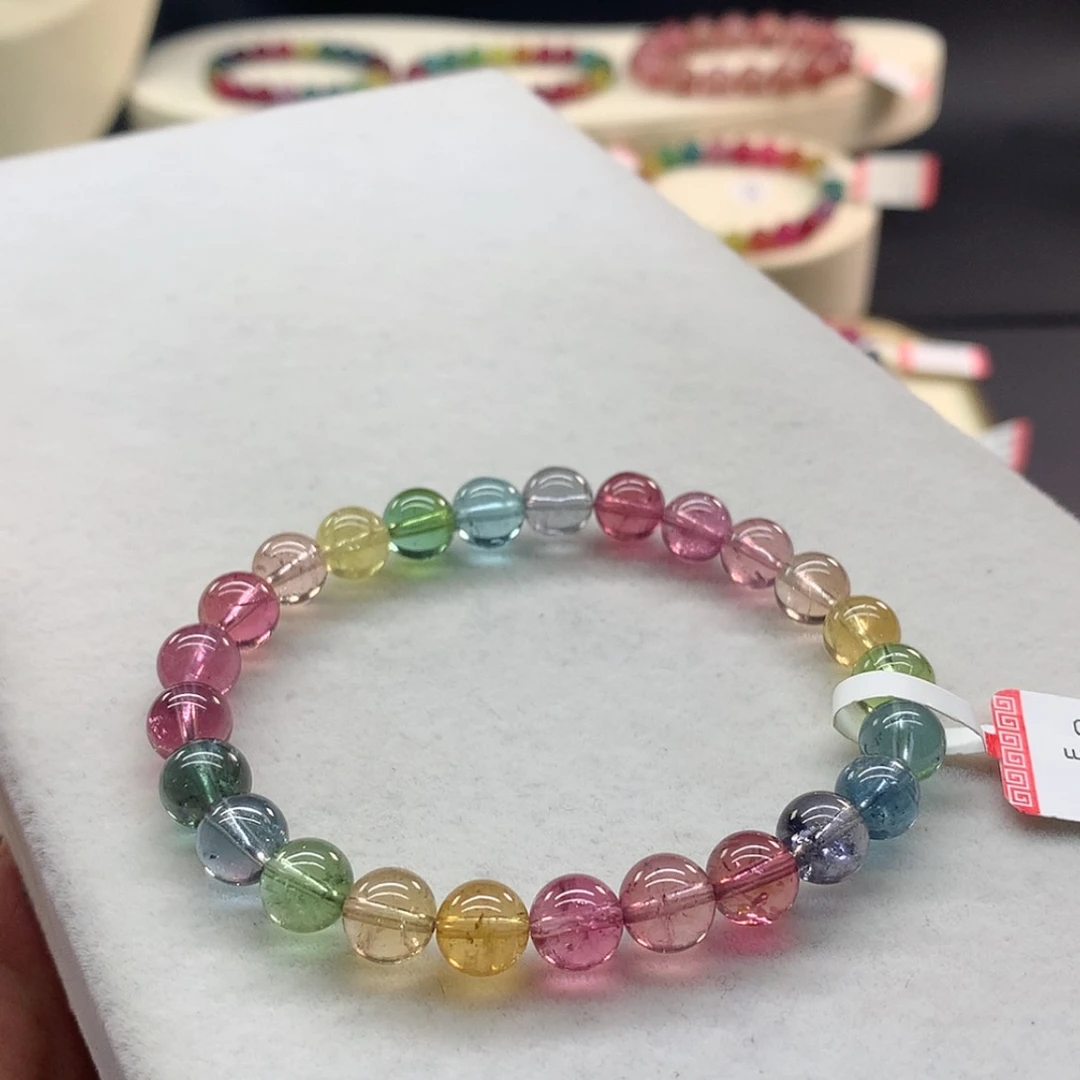 【闪购商品】手链未镶嵌碧玺荧光人鱼单圈7.5
