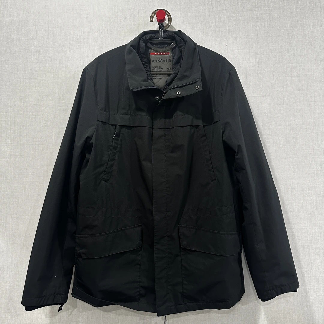 95新 Prada/普拉达 黑色两件套夹克 尺码：50 11240