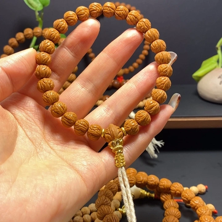 桃核手串野生凤羽手持