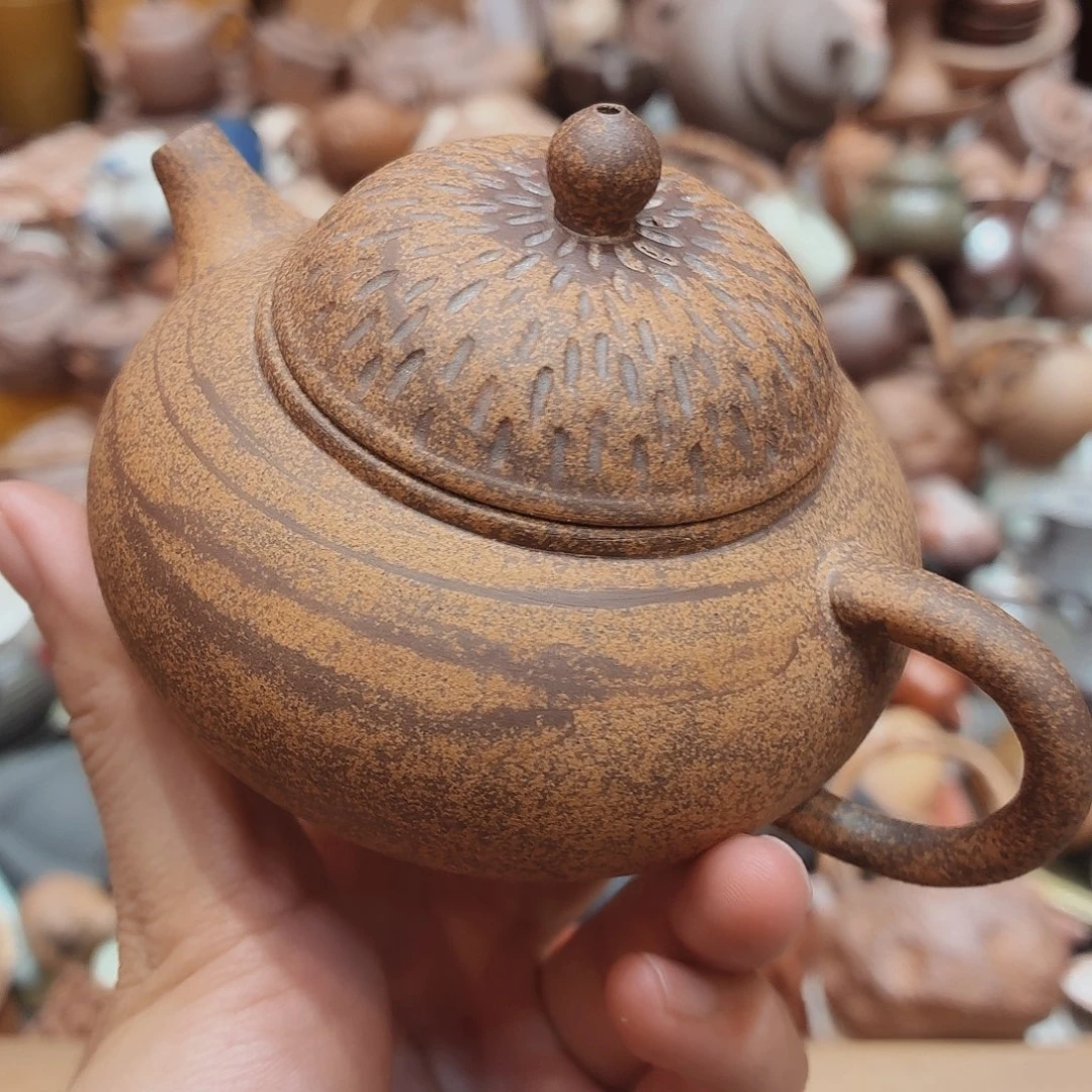 柴烧老岩泥高温茶器皿