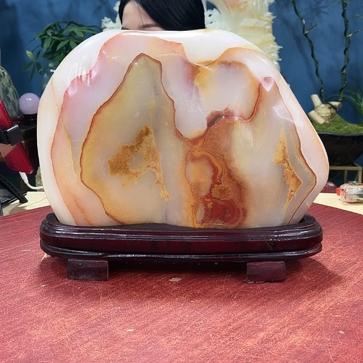 石材天然玉石摆件