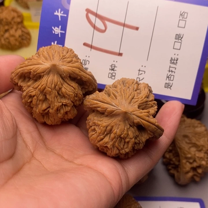 文玩核桃把件木*19号虎头