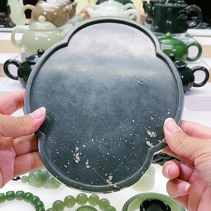 未镶嵌和田玉挂件茶盘