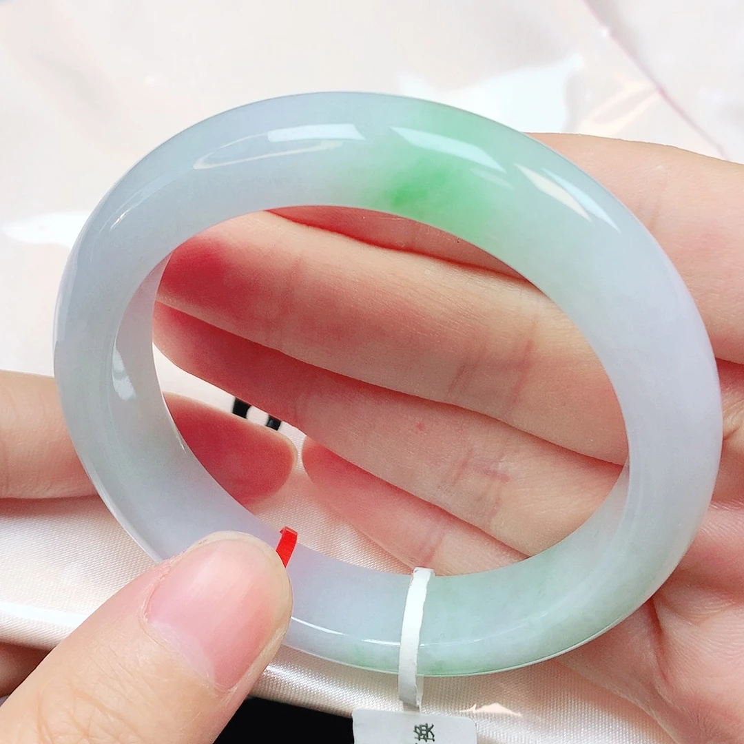 翡翠未镶嵌手镯抖音613