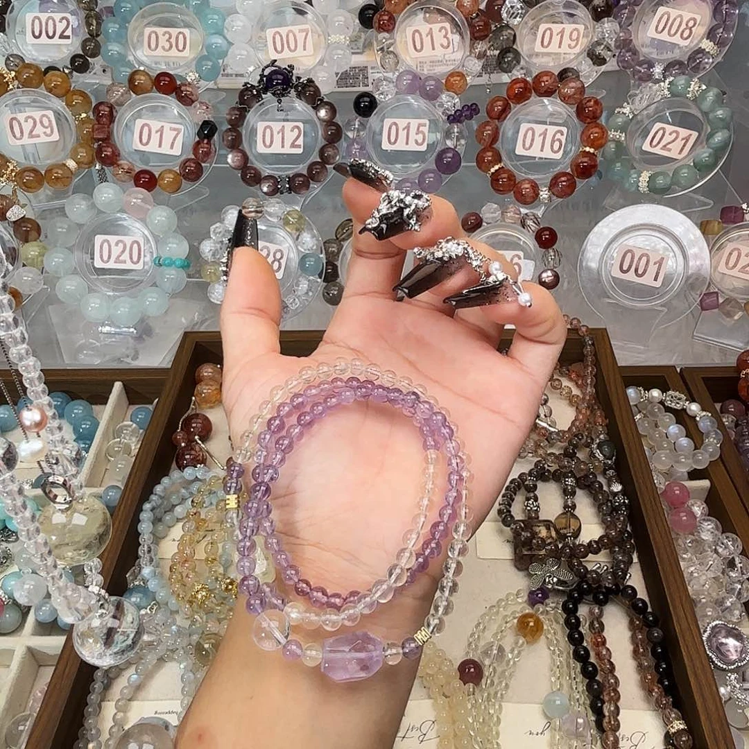 喵***e银S925镶嵌水晶手链