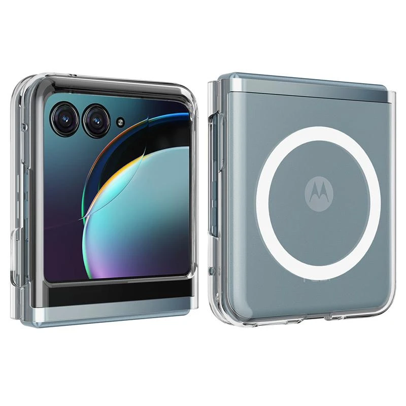 原装正品适用摩托罗拉Razr40折叠屏Ultra透明Razr50硬胶手机壳PC