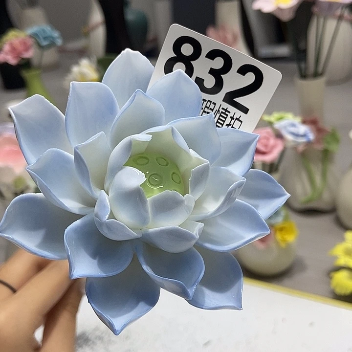 陶瓷纯手工捏花设计
