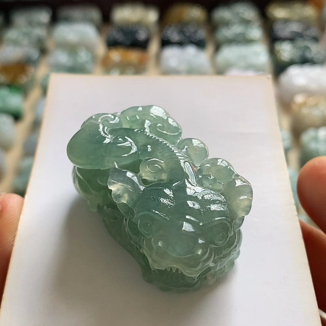 颈饰未镶嵌翡翠天然翡翠貔貅吊坠