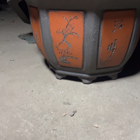 花盆紫砂口径50八方两个